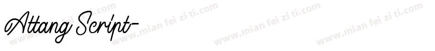 Attang Script字体转换